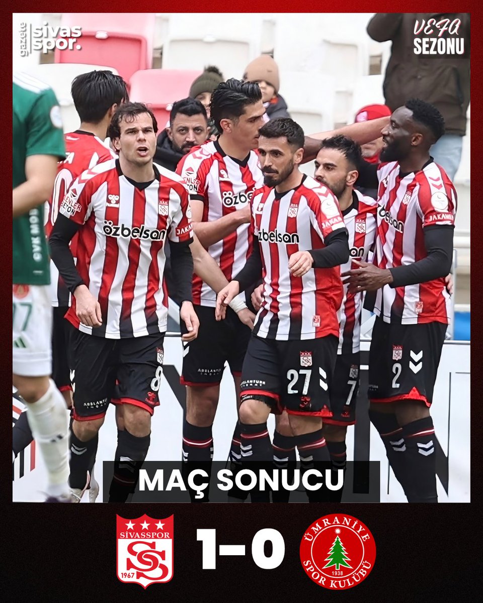 gazetesivasspor's tweet photo. 3 puan bizim! ✊
MS | Özbelsan Sivasspor 1️⃣-0️⃣ Ümraniyespor https://t.co/3wvTm7xteH