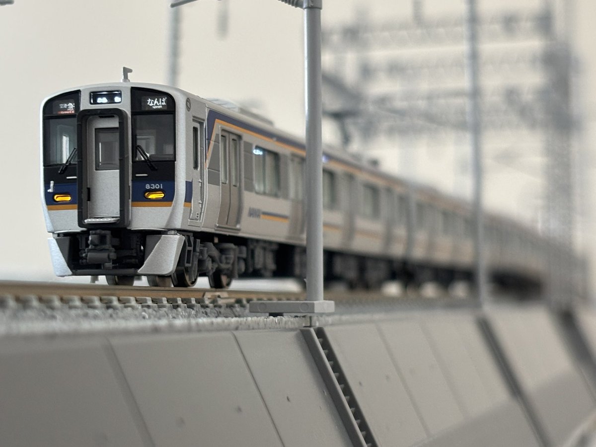 poochan8000's tweet photo. 発売から少し経ちましたが、ポポンデッタの南海8300系購入。
ほんとに出来のいい模型ですね！！
モーターもかなりスムーズになってる！ https://t.co/8xMamDHTkv