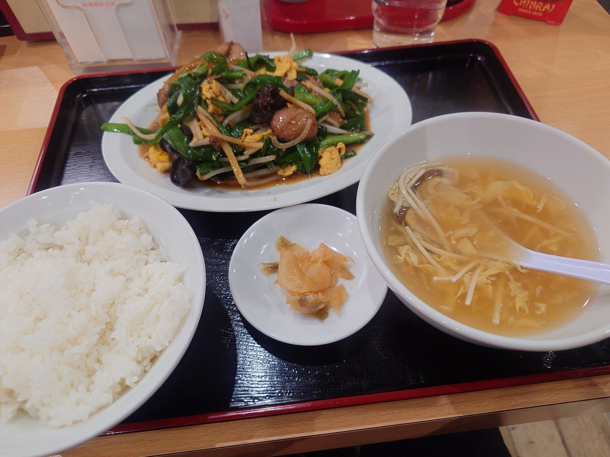 hachi_REF's tweet photo. 柏の珍来
レバニラ定食
期間限定のレイソルカレーラーメンのせいでカレー臭がすごかった https://t.co/ZOviYAgzt9