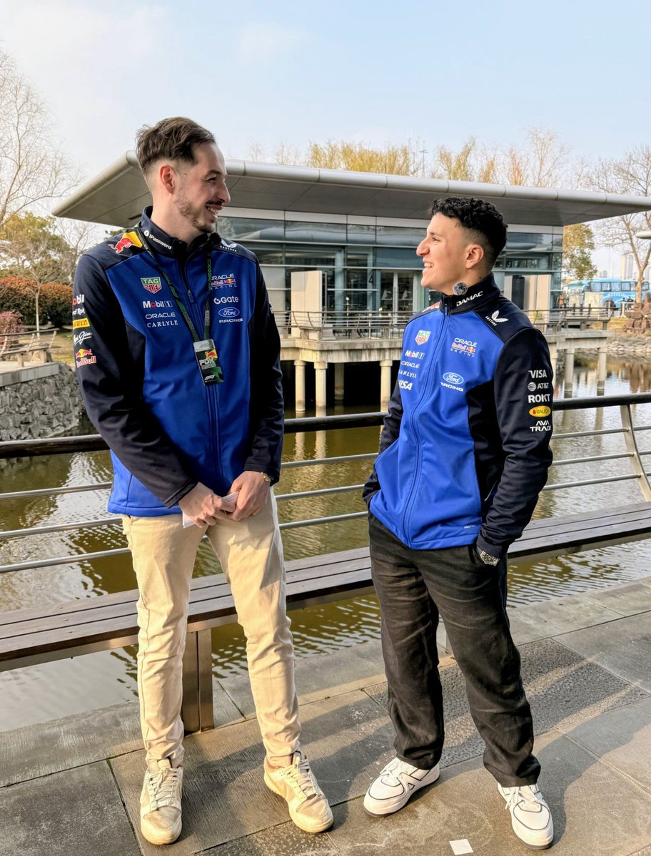 French reflexes are just different I guess ✌️ 

Loved meeting you <a href="/Isack_Hadjar/">Isack Hadjar</a>!

Had a wonderful time here at the Shanghai GP. Thanks <a href="/redbullracing/">Oracle Red Bull Racing</a>  for the invitation 🤝