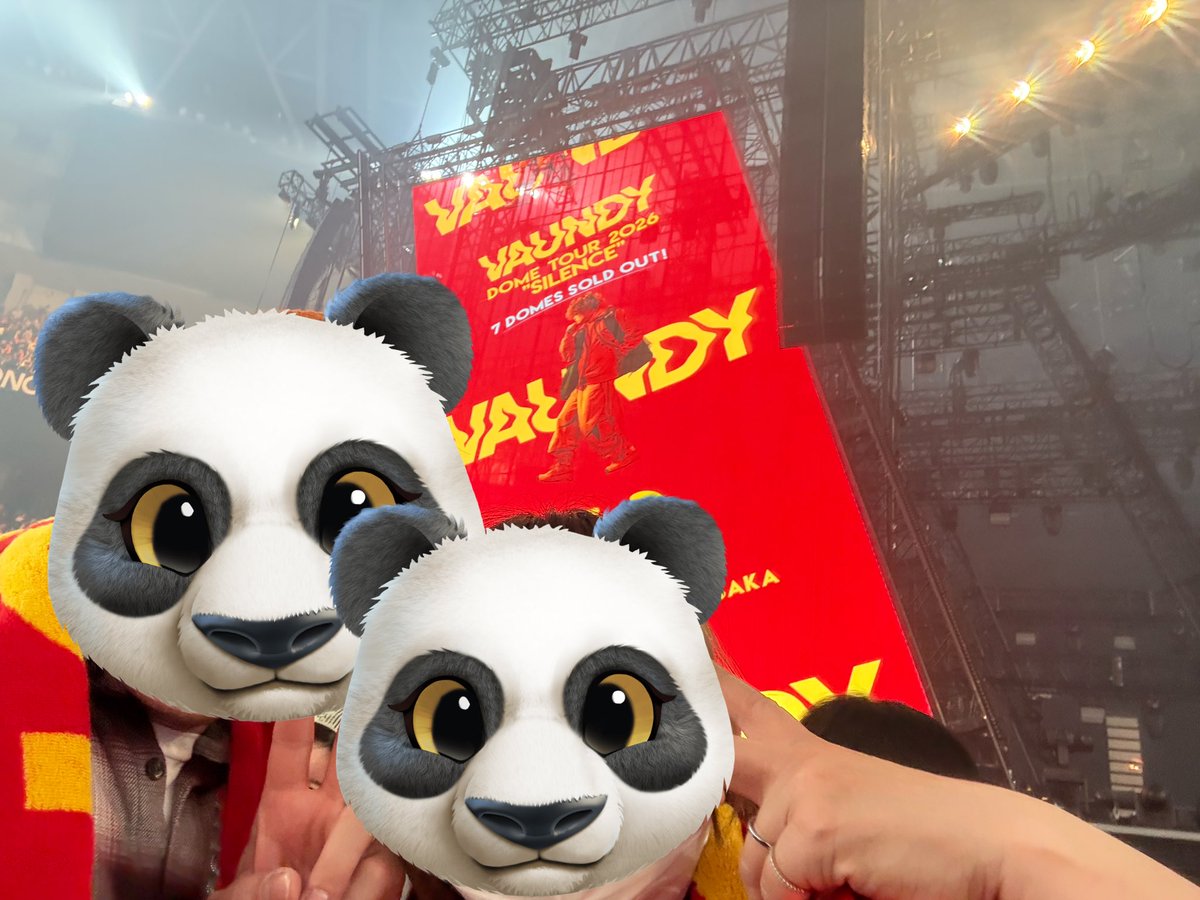 今日も最高でした🤩🤩🤩
声ガラガラ🤩🤩🤩
#VaundyDOMETOUR2026SILENCE
#もうセミファイナルって寂しいね