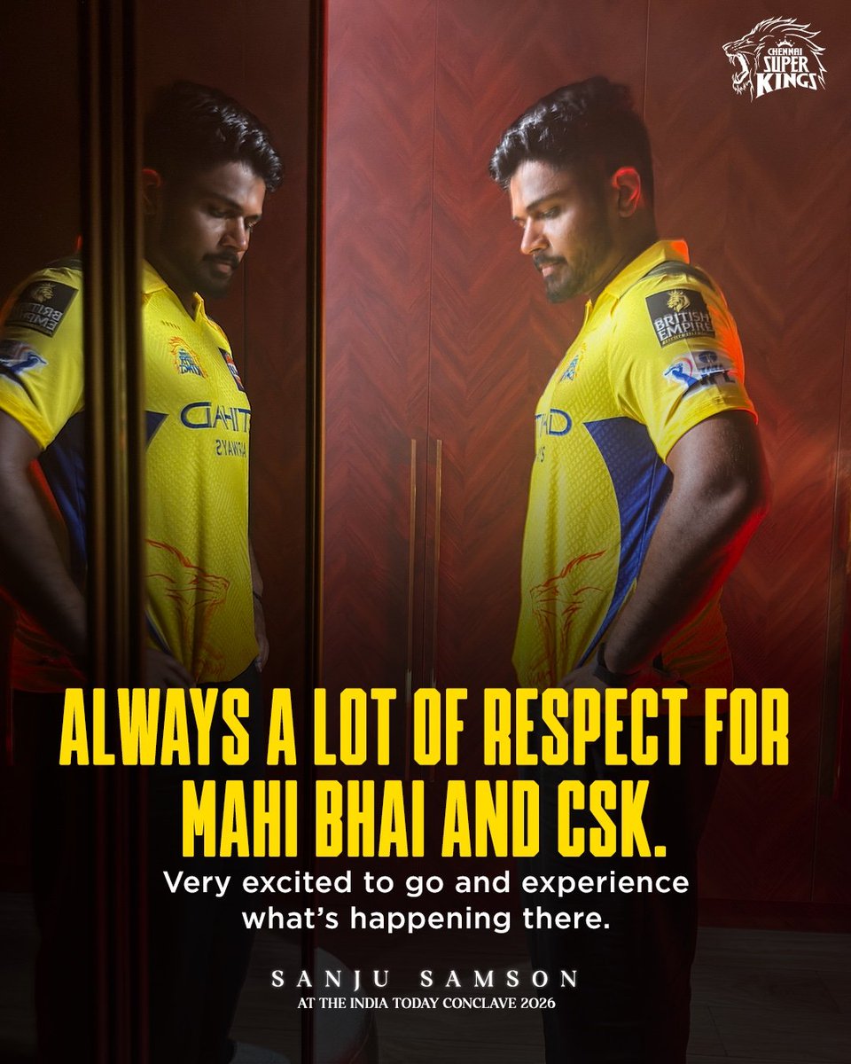 HelpingHandSk's tweet photo. CSK POSTER FOR SANJU SAMSON 💛 https://t.co/175NL8R968