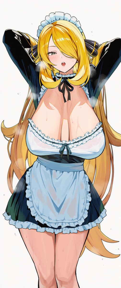 シロナ(ポケモン) 「シロナ(cynthia)」|☀ で̤̮い̤̮む̤̮ん̤̮🌙のイラスト