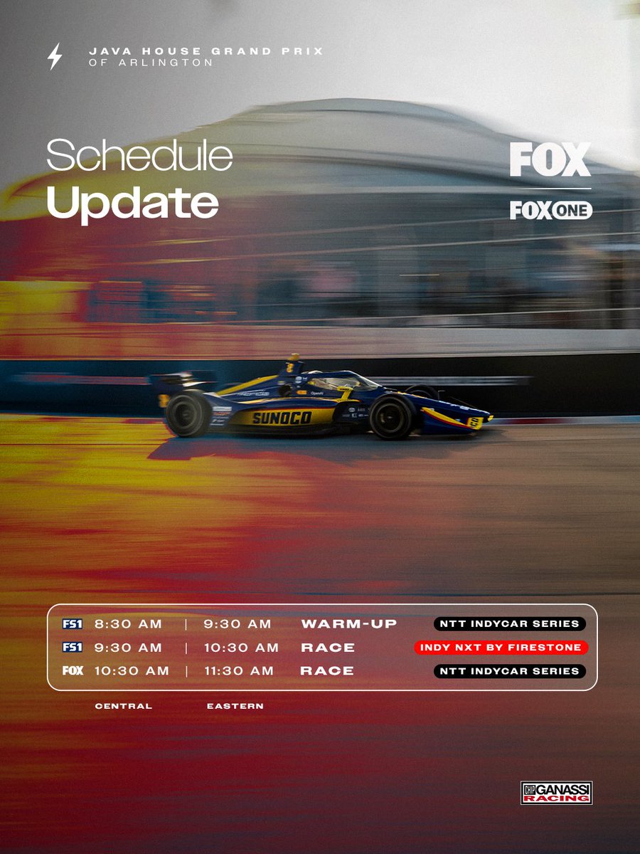 An update to the Arlington GP schedule ⚠️