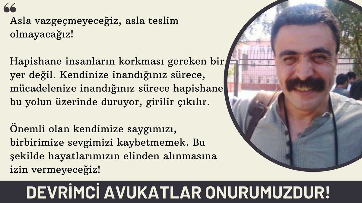 Selçuk Kozağaçlı diyor ki;
"Asla vazgeçmeyeceğiz, asla teslim olmayacağız!
Önemli olan kendimize saygımızı, birbirimize sevgimizi kaybetmemek. Bu şekilde hayatlarımızın elimizden alınmasına izin vermeyeceğiz!"