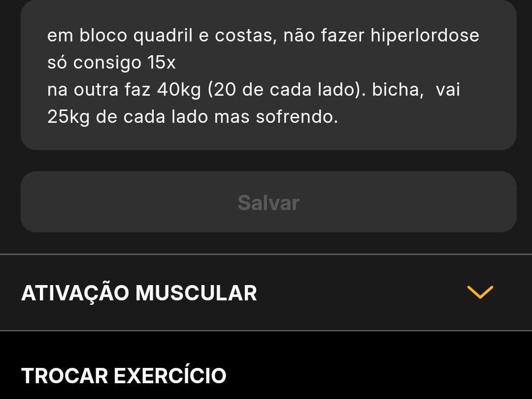 chechaas_'s tweet photo. Minhas anotações na ficha da academia https://t.co/xajAzsAgEb
