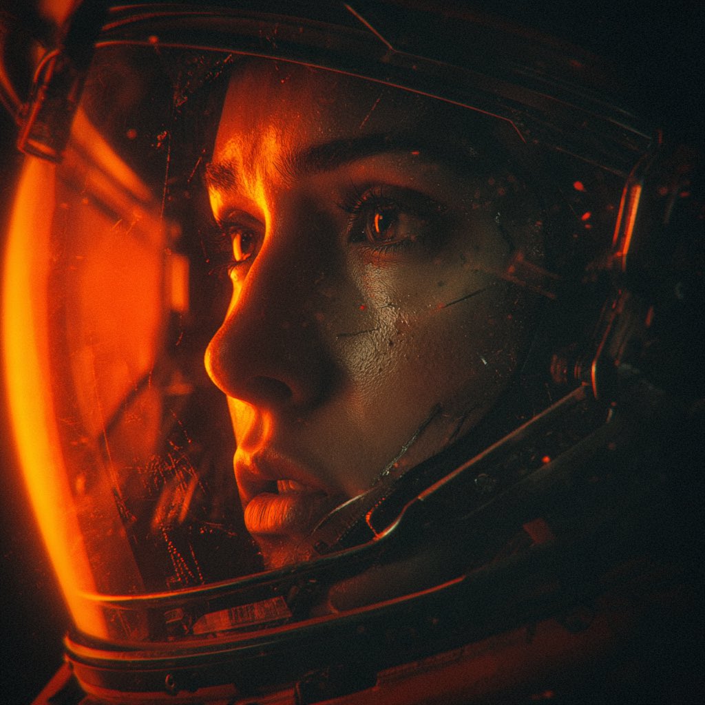 Unique930's tweet image. QT or Share Your SciFi Art 
#AIart️️️️️️️️️️️️️️️️️️️️️️️️️️️️️️️️️️️️️️️️️️️️️️️️️️️ #astronaut #orange #black #scifi #scifiart #aiartcommunity