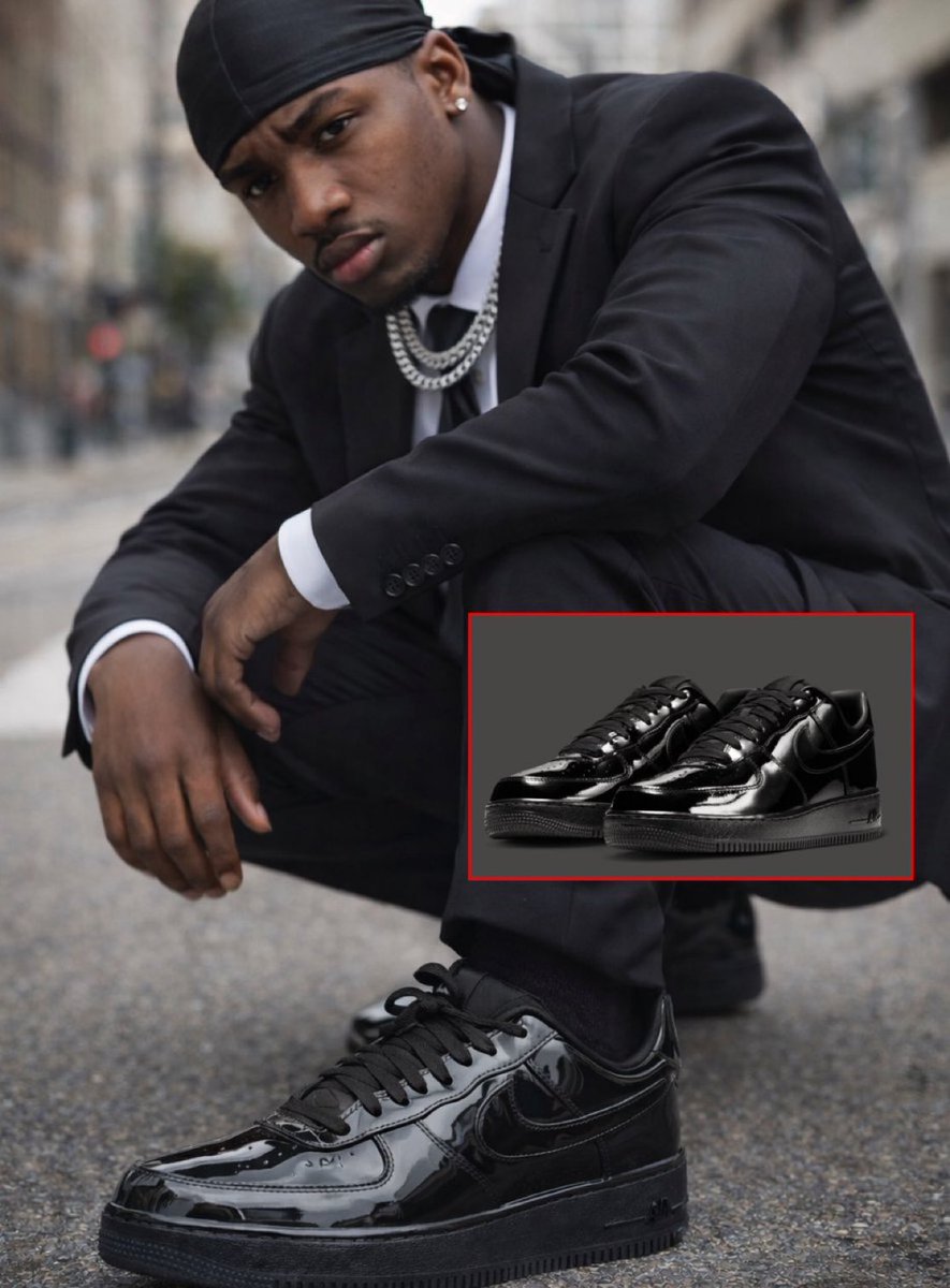 Nike is releasing patent leather AF1s to wear with a suit.