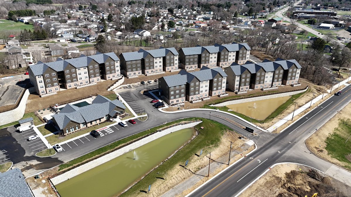 Exciting progress continues @ Trailhead Vista, located on 15.6 acres at the NE corner of West Main Street and Thornwood Drive in Newark, Ohio. This multifamily community will include 308 thoughtfully designed apartments, along with a modern clubhouse and extensive amenities.