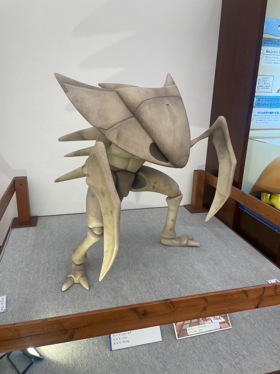 daichi_play's tweet photo. 三重県総合博物館にポケモンの化石を見に行きました！
化石ポケモンは基本的に全部カッコいいと思うけど
カブトが思った以上にデカくてキモいと思った… https://t.co/BSKnGer6vD
