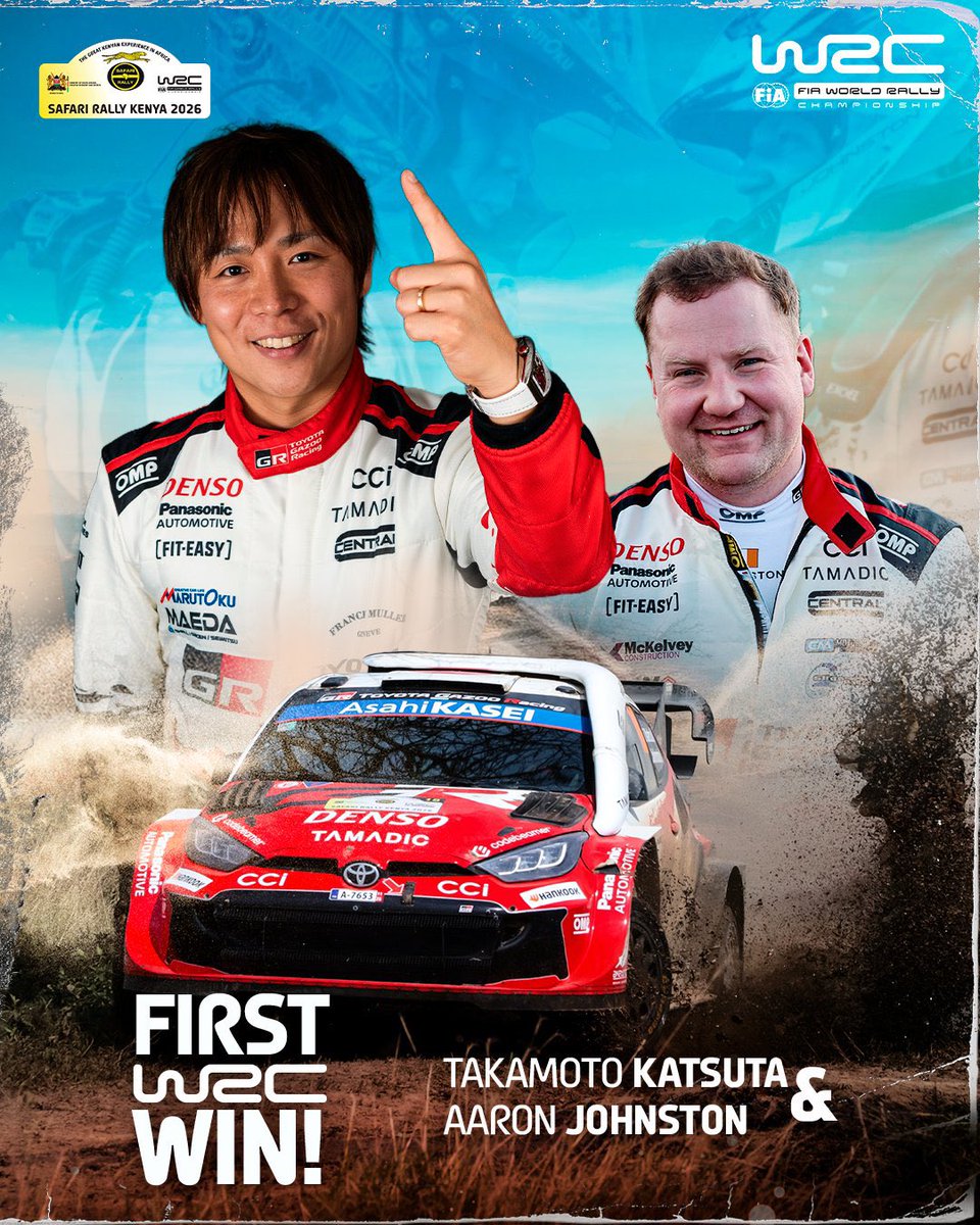 MjayWambui's tweet image. Tears in my eyes!! I'm so happy!! Team @en_toyota we did it!! The first WRC win for my Fave and it's so beautiful to watch! #CFAOMobilityDrivesKenya #MadeForThis
#SafariRallyKenya 🇰🇪
