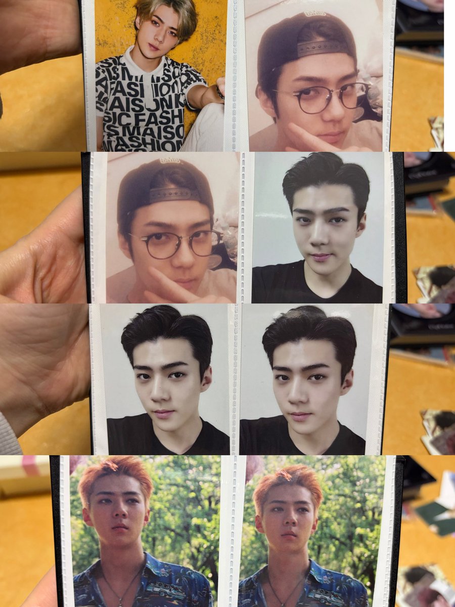 exexoal's tweet photo. 세훈 포카+포토카드 앨범 (EXplOration콘서트) 일괄 양도합니다
카드 꽂혀있는 것들은 손상 우려되어 꺼내지 않고 사진 촬영한 점 양해 부탁드립니다.
일괄 4.5에 양도합니다. 디엠 주세요.
Selling EXO Sehun photocards with an official card album all at KRW 45,000. DM me if you want to buy. https://t.co/zYUnDSf8L8