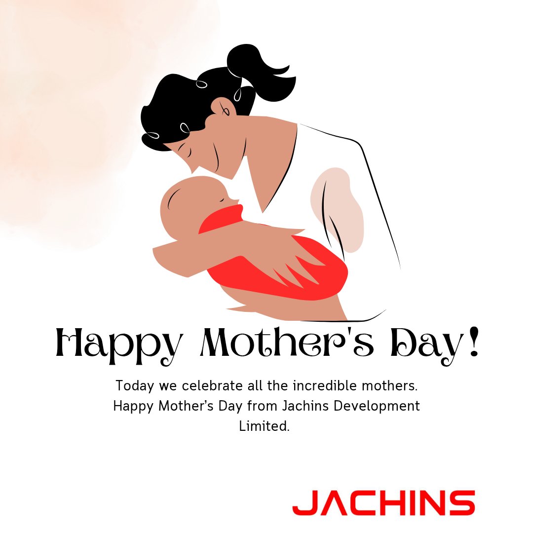 jachinsgroup's tweet photo. To every mother, thank you for your endless love, strength, and sacrifice.
Your care builds homes, shapes lives, and inspires generations.
Happy Mother’s Day! 
With love from Jachins Development Limited.

#HappyMothersDay
#Mothers
#MothersDayCelebration
#JachinsDevelopmentLimited https://t.co/dhup9U7xdr
