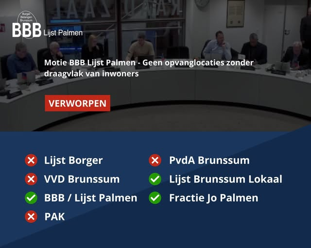 dendolly1's tweet image. #azc #heerlen #lijstpalmen Wij dienden een motie in met één helder punt:
Geen (asiel)opvanglocaties zonder draagvlak van inwoners.