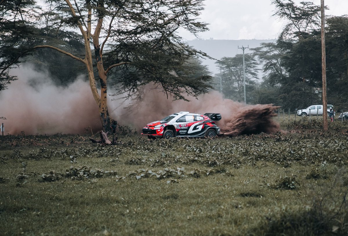 Ruttosharon254's tweet image. Safari Rally routes can be unpredictable but the Toyota Hilux handles the responsibility of opening them with confidence. Built for rough conditions it truly earns the title Shujaa wa Kazi. @ToyotaCFAOKE #MadeForThis #CFAOMobilityDrivesKenya
