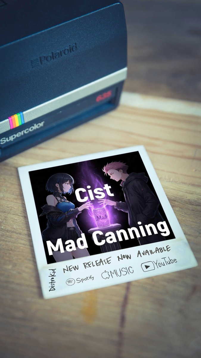 Cist0813's tweet photo. Check out my new album "Mad Canning" distributed by @DistroKid and live on Apple Music! https://t.co/EUMtjfKzgr
Cist 2nd Album 「Mad Canning」
作詞 :シスト
作曲 :Suno AI
イラスト:Stable Diffusion, Nano Banana
動画生成:DomoAI, Grok
#シスト #Cist #AI音楽 #AIart https://t.co/eGYRo0qdmA