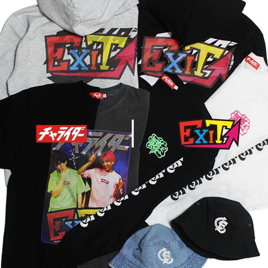 charider_info's tweet photo. チャライダー x EXIT

コラボ商品は本日23:59までの販売となっております！

この機会を逃すと手に入らないアイテムです！

お見逃しなく！

https://t.co/iI9C35EYLO https://t.co/grcqnCjXKs