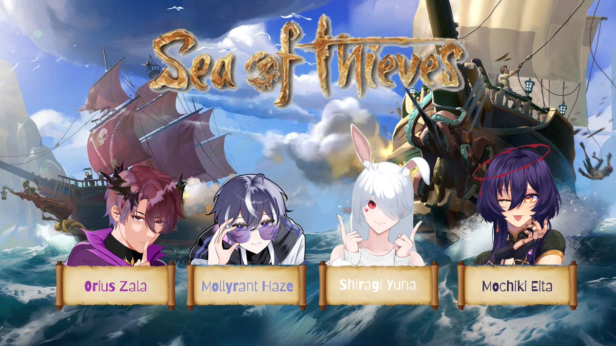 YunaShiragi's tweet photo. (Collab Sea of Thieves) Menjadi pirate nyari harta karun *lebih tepatnya berburu megalodon*
Sunday, March 15, 2026
08:30 PM
Link: https://t.co/po5xElMgaJ

@MollyrantHaze https://t.co/wToAV5SPDU