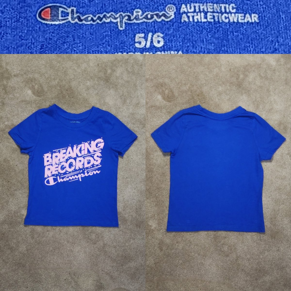 lunaball_21's tweet image. Check this kids shirt out.  I have so many.  
Find it here.

myresalemarket.square.site/product/champi…

#thrifted #secondhand #shopping #breakingrecord