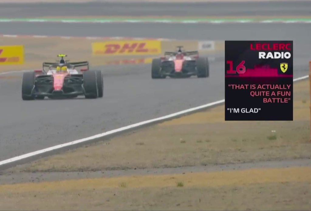 E_Expanse's tweet image. Charles Leclerc about Lewis Hamilton via his radio
#f1 #ChineseGP