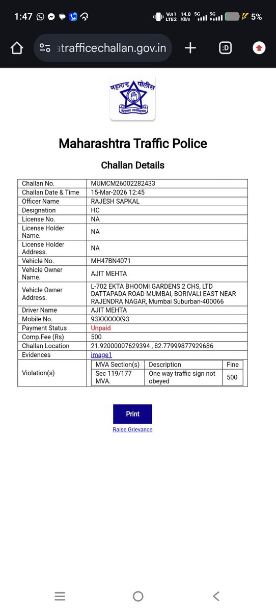 ajitmehtaca's tweet photo. @MTPHereToHelp @PiyushGoyalOffc @PiyushGoyal @CMOMaharashtra @CPMumbaiPolice https://t.co/ageCKUHK8k