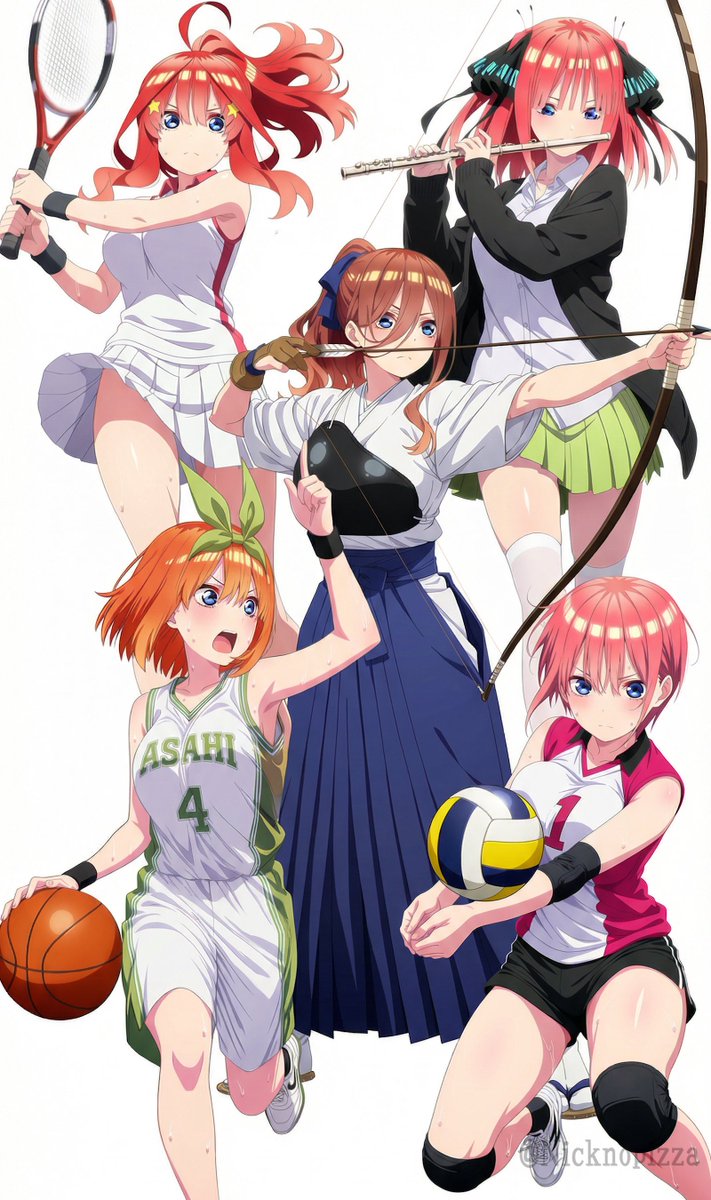 Nicknopizza's tweet photo. 五つ子が部活をやっていたら
中野姉妹をまとめました
SFW #五等分の花嫁 #TheQuintessentialQuintuplets https://t.co/9IgSv07ACV