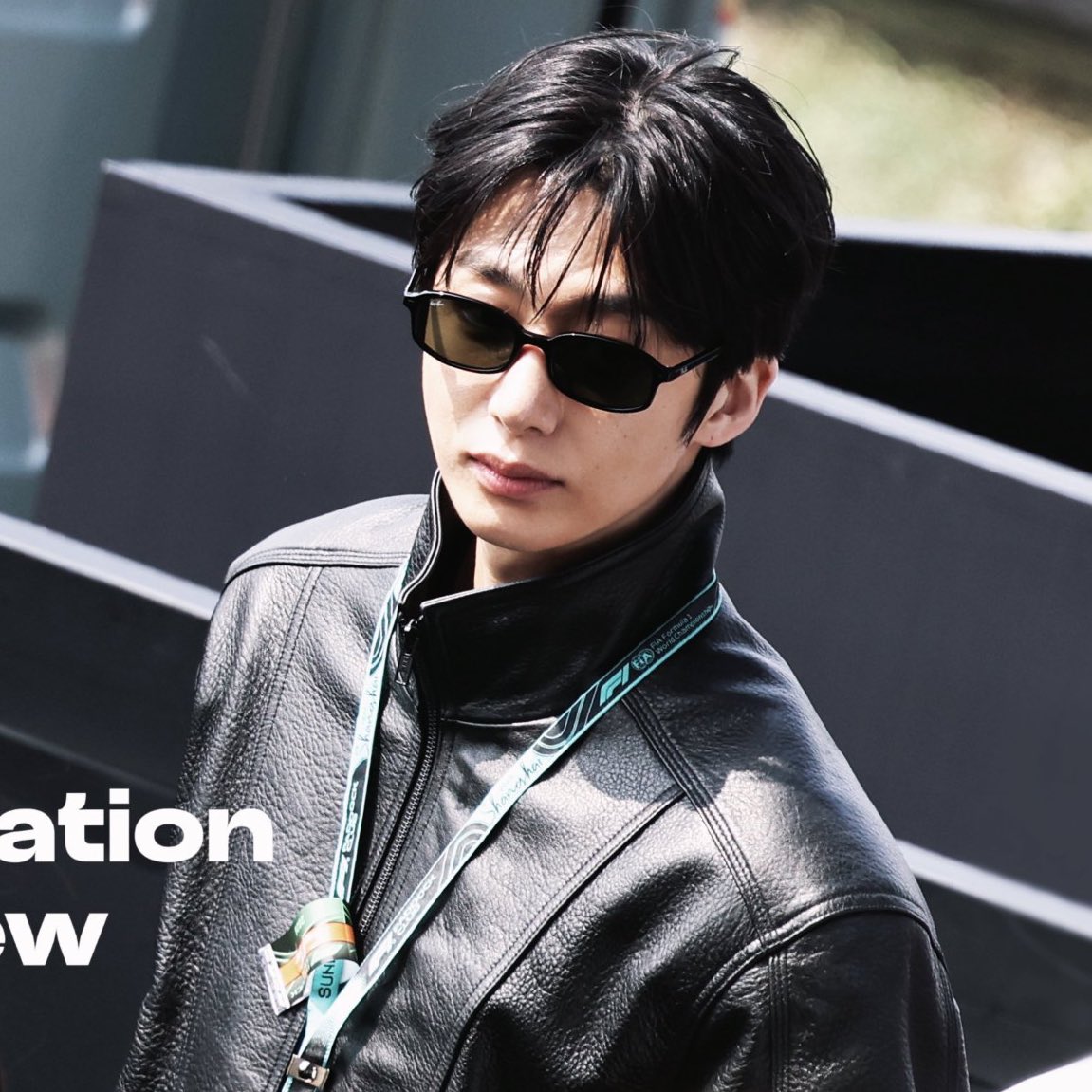 HYUNGWON AT THE F1 CHINESE GRAND PRIX IN SHANGHAI!!! HE LOOKS SO FINEEE