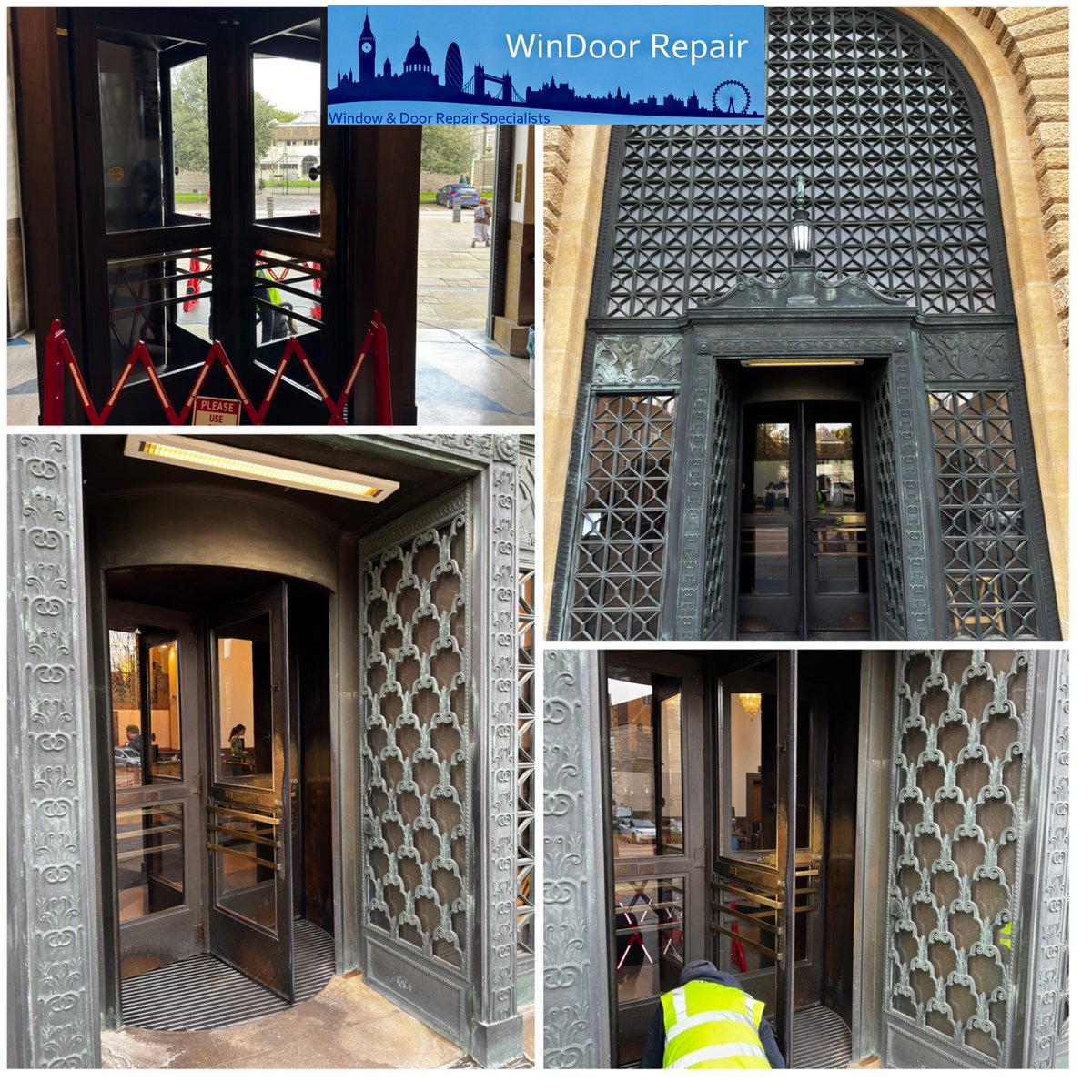 WindoorRepair's tweet photo. We repaired this heritage automobile door &amp; serviced the revolving doors &amp; Cambridge university library https://t.co/2vOlGzYMAl