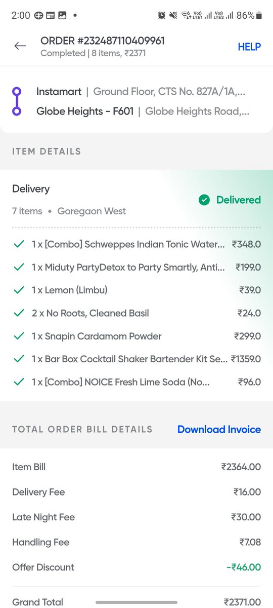 Insti_Reviews's tweet photo. @Swiggy Instamart - please address my issue of missing items recieved on my order. the bar box set was missing and I've raised a request about it immediately but no response yet. extremely disappointed. https://t.co/QiHiw6nnwm