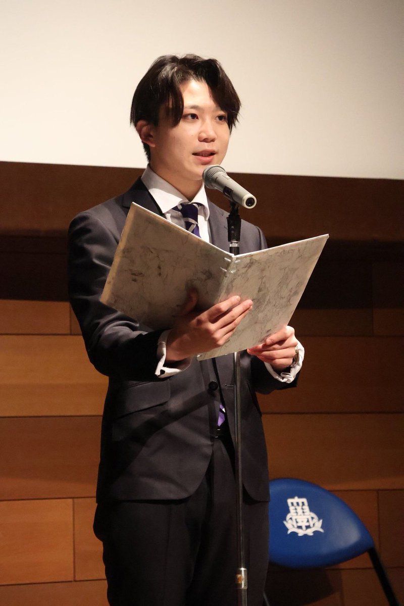 KBConair's tweet photo. こんにちは！
KBC関西大学放送研究会です！
体育振興大島鎌吉スポーツ文化賞授与式・体育会覇業披露式にて、KBC部員1名が司会進行を務めました。

受賞された皆様、おめでとうございます！また貴重な機会を賜りましたことに、深くお礼申し上げます！⁡
⁡
 #KBC  #関西大学放送研究会  #kbconair  #司会  #MC