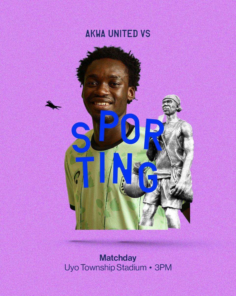 SportingLagos's tweet photo. It’s Matchday in Uyo ⚔️

🕰️: 3PM
🏟️: Uyo Township Stadium

#SLFC #NNL26 https://t.co/qqTqdKZ0HO