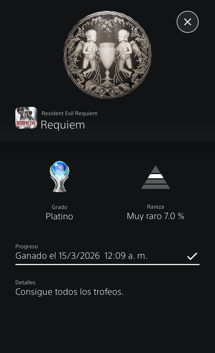Platino número 38, Resident Evil Requiem #ResidentEvil #RE9