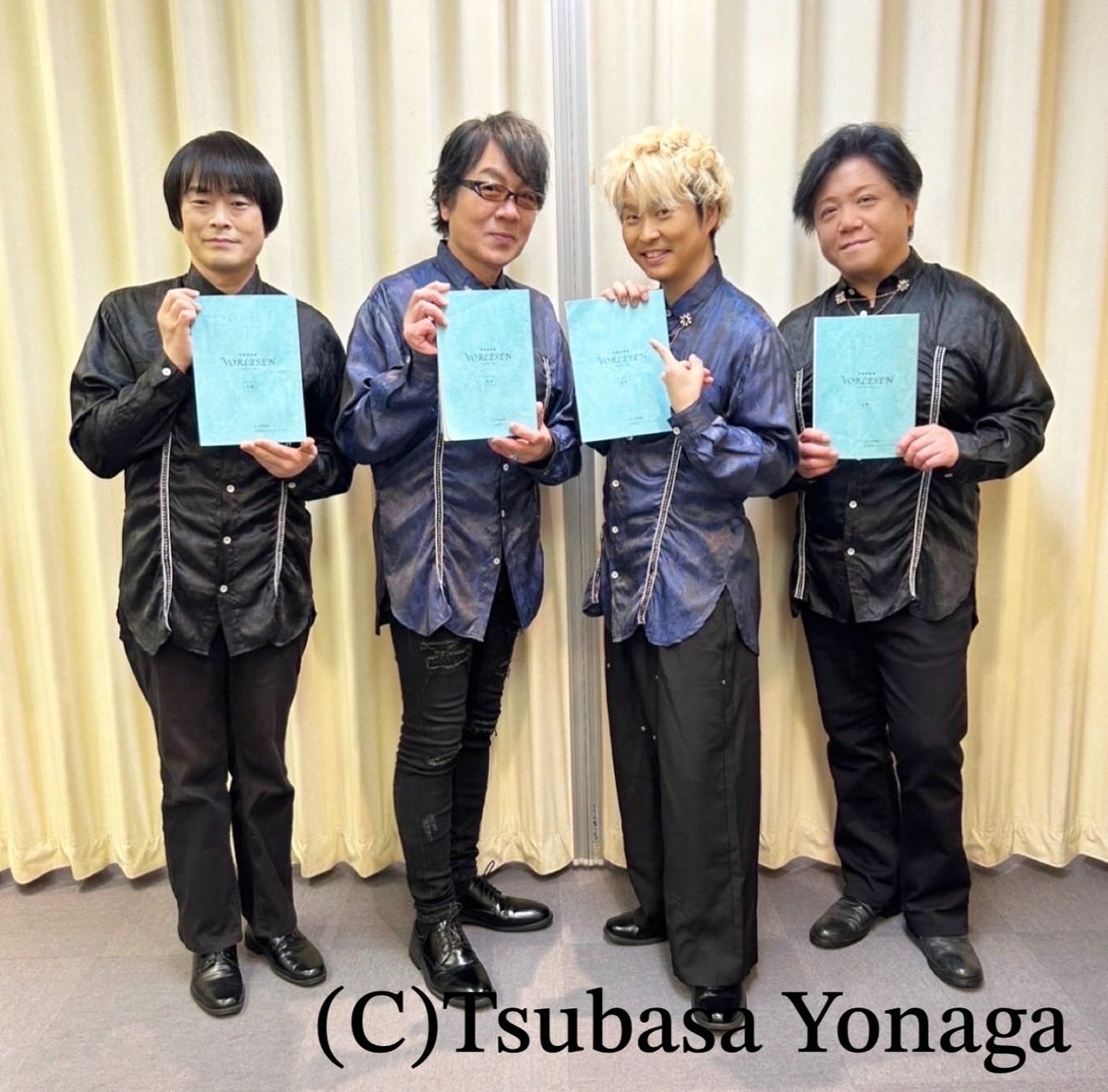 numanumakapa's tweet photo. 富山県教育文化会館にて行われました
『声優朗読劇フォアレーゼン〜面会〜 』
無事に終了致しました。
お越し下さいました皆さんありがとうございました😊
僕が尊敬するそして大好きな先輩方とのお芝居は楽しかったぁ〜
富山も良い所だしまたぜひ行きたいなぁ〜
#速水奨
#阪口大助
#杉山紀彰
#代永翼 https://t.co/5BxNCXeXTj