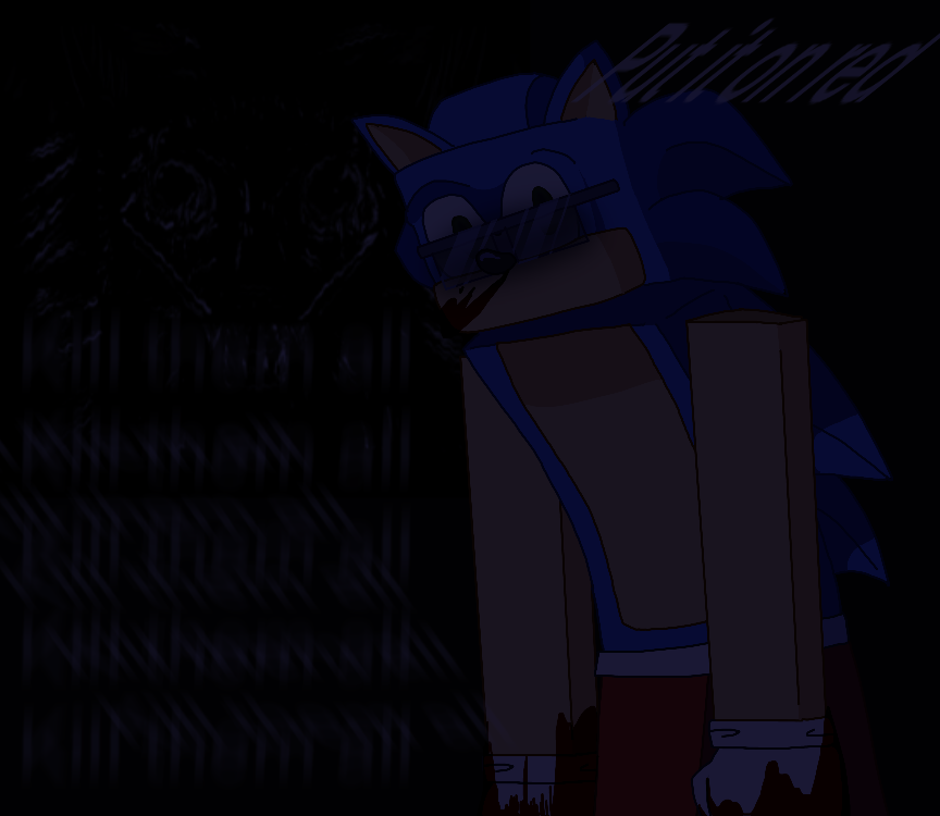 HuegoTheRabit's tweet photo. I done this fanart of this arg series about a minecraft kids channel creator role playing as sonic, who is haunted by a entity and has a crippling gambling addiction
#runsonic
#arg https://t.co/THZx1mAKER