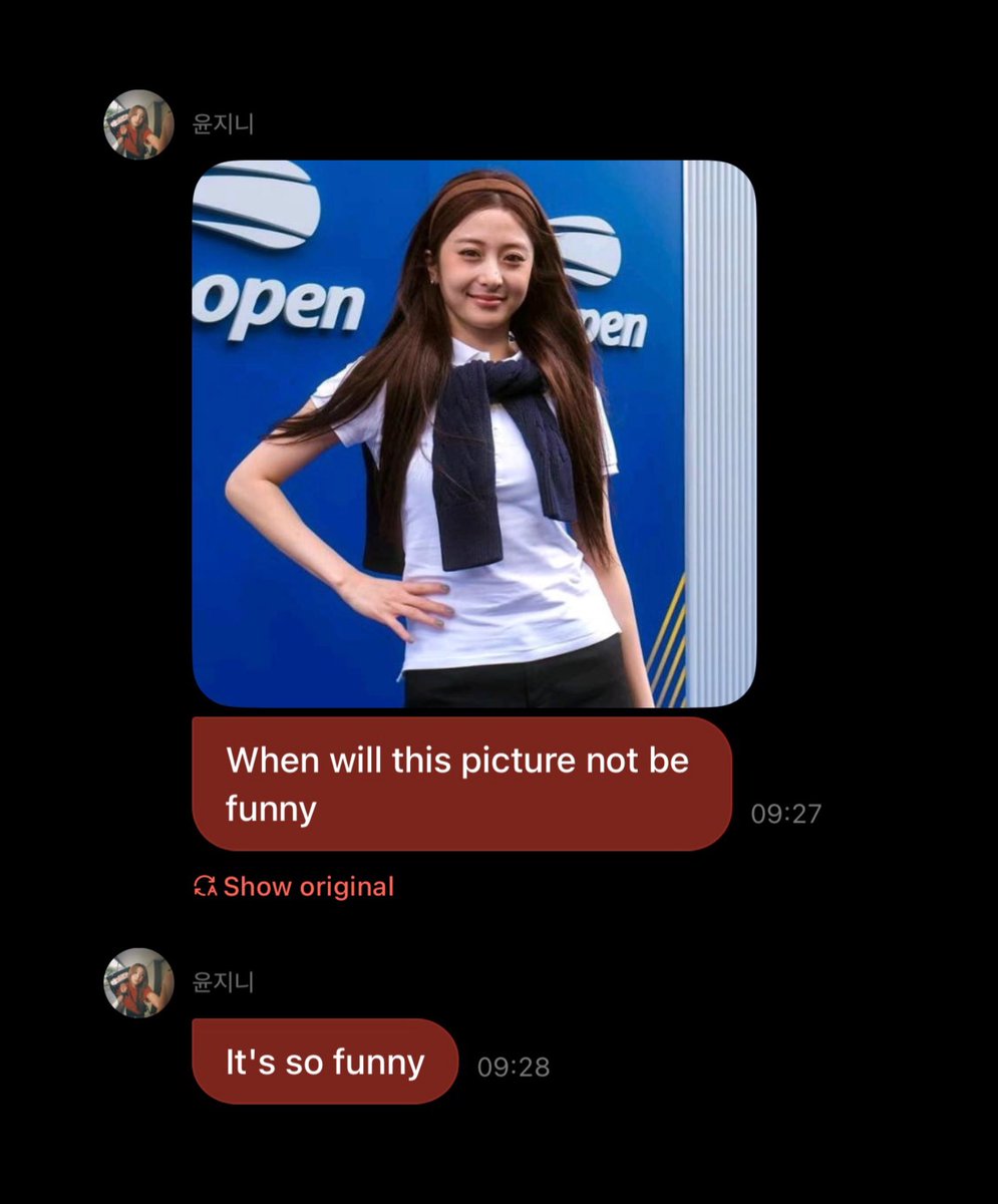 yunjin sending this picture of herself always reminds me how she perfectly fit into gossip girl with her look 😭