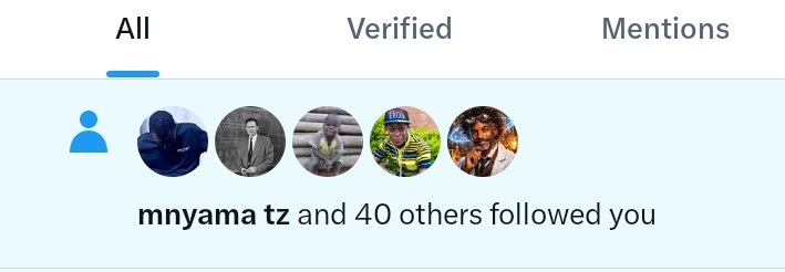 Hakikisha Kila  dakika unakutana na notification ya watu waliokufollow . Weka handle muda ndo huu 🍿🍿🍿🇹🇿