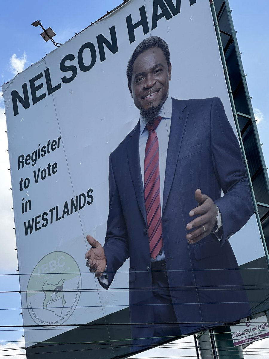 To the residents of Westlands constituency, Our learned SC is not asking for your vote, so please do not confuse this message. He is simply educating and encouraging residents to register as voters and participate in the democratic process.

Whether you live in Westlands,