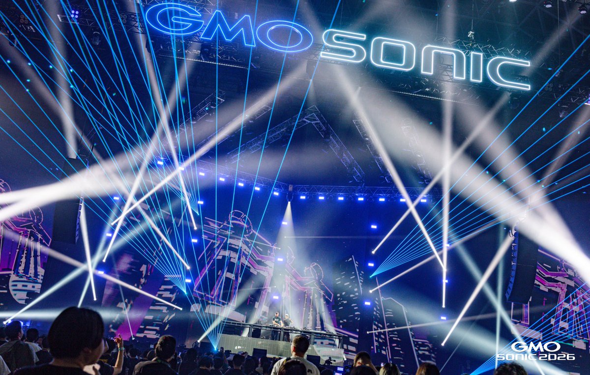 miuchapa's tweet photo. GMO SONIC 2026 🐻🪩
幕張メッセにて
レーザーを担当させていただきました。

https://t.co/8rJgvO4nAf

𝗚𝗠𝗢 𝗦𝗢𝗡𝗜𝗖 𝟮𝟬𝟮𝟲
Makuhari Messe, Japan

Laser system &amp; operation support
𝗖𝗥𝗬𝗦𝗧𝗔𝗟𝗜𝗡𝗢

📸photo by masanori naruse 

#GMOSONIC
#GMOSONIC2026
#LaserShow
#LaserDesign https://t.co/dVA5lfi2Zp