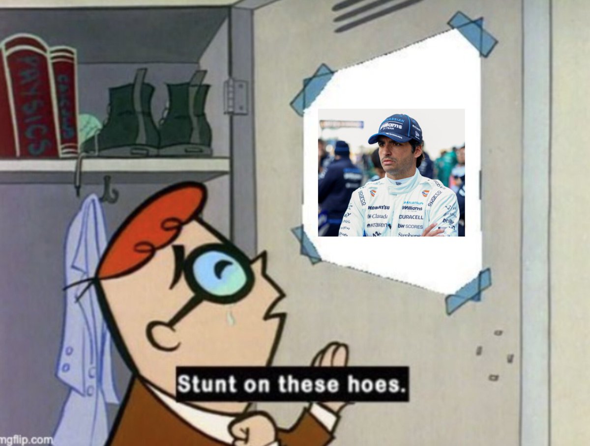 teamfifty5's tweet photo. P9! Carlos Sainz brings Williams its first points of the season, driving a massively overweight tractor that has no business being anything other than a backmarker and defending from a much faster alpine. Unreal. https://t.co/3QBfcVydXa