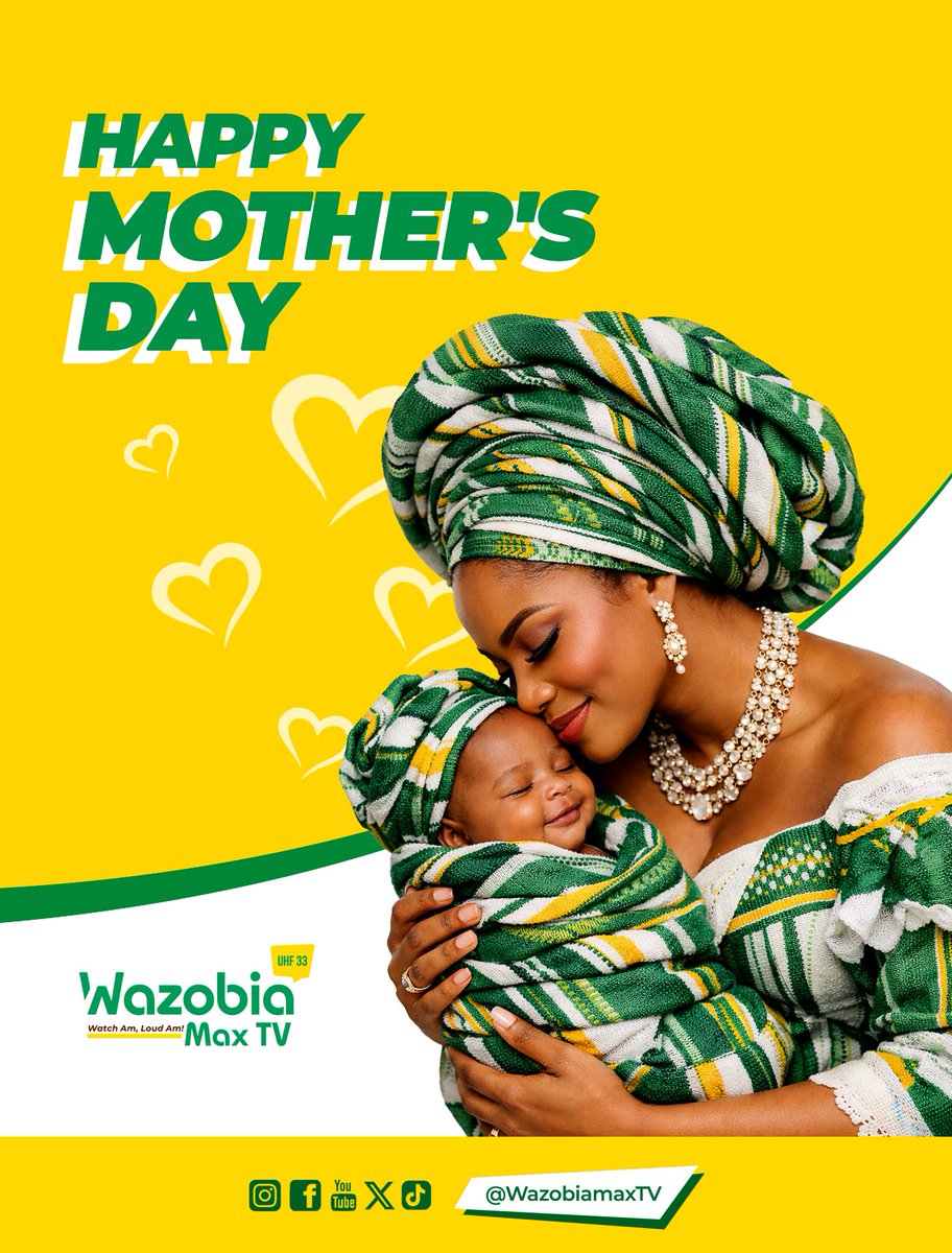 wazobiamax's tweet image. Happy Mother’s Day to every woman wey dey love, guide and care for others like mama. Whether na by birth or simply from your heart, the love wey you dey give people no dey go unnoticed.

We celebrate you today 💚

#Mothersday #moms #HappyMothersDay