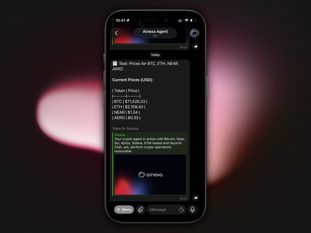 Ainexa Agent tweet media