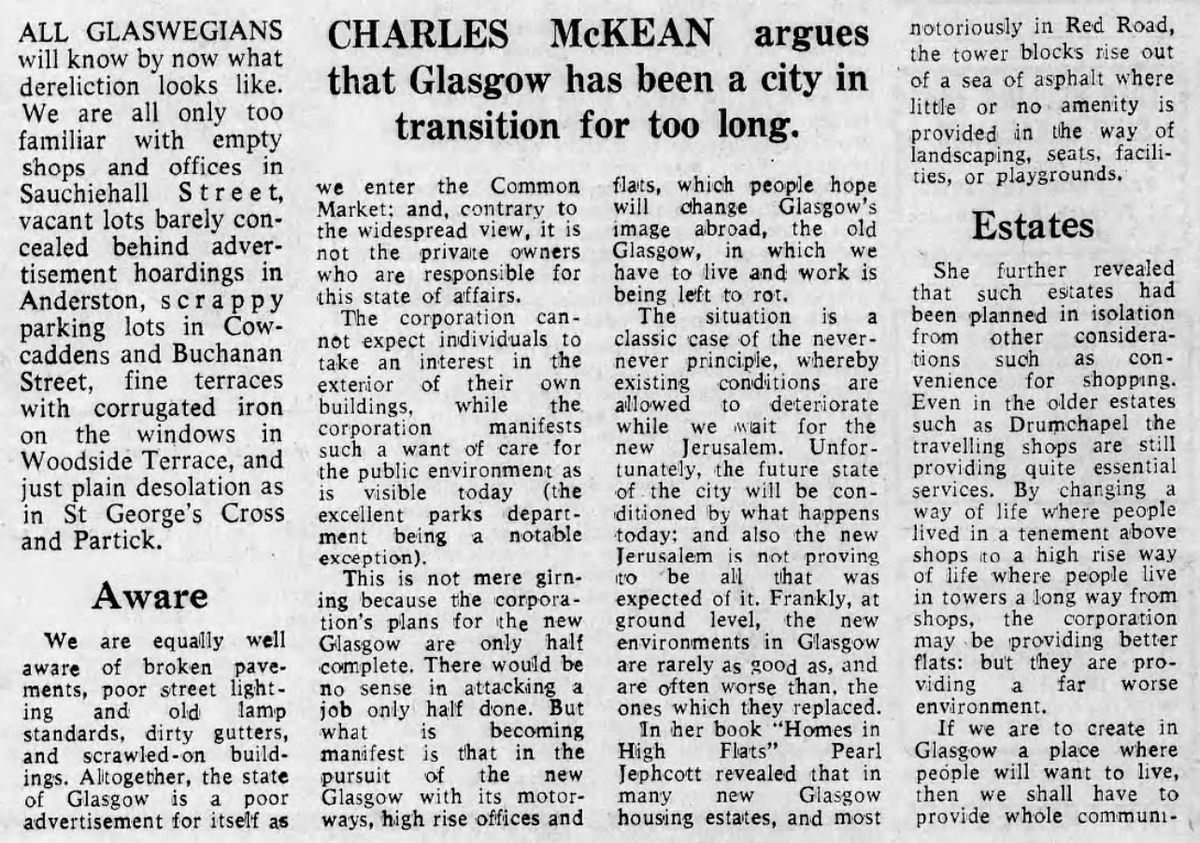 PaulShaww's tweet photo. The more things change, the more they stay the same. Article in The Herald from 13th January 1973 https://t.co/kjIbgKaUrS