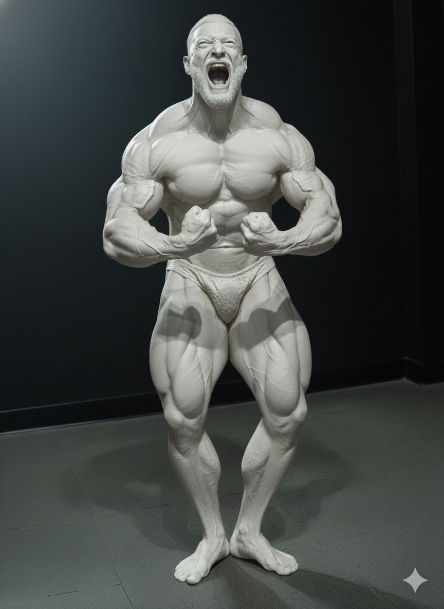 manhardbody's tweet photo. #maleASFR #ASFR #alabaster #bodybuilder #sculpture #AIart #石化 https://t.co/R3Zrrs66KO