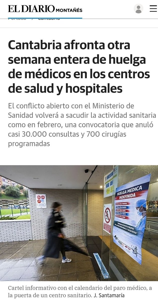 MedicoCantabria's tweet photo. SEGUIMOS MOVILIZÁNDONOS TODOS UNIDOS POR UN ESTATUTO MÉDICO PROPIO! La huelga sigue adelante. No cesaremos en la lucha por unos derechos laborales dignos. ✊🩺 #huelga #estatuto #médico https://t.co/Rnc2H0cyNP