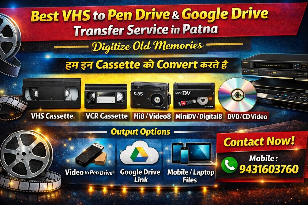 vcrtousb's tweet image. 📼 पुरानी VHS Tape?
अब Fungus Clean &amp;amp; Tracking Free
📷 Digital में बदलवाएं
📷 9430863186

#VHSConversion #VideoCassette #DigitizeOldTapes #VCRCassette