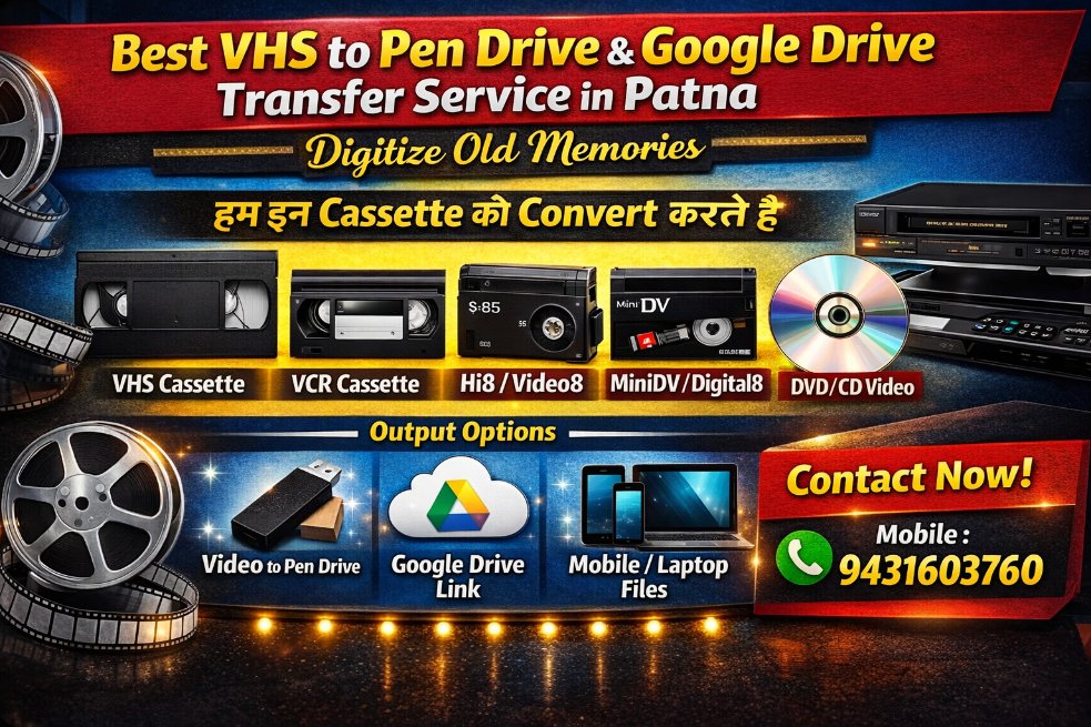 vcrtousb's tweet image. 📼 पुरानी VHS Tape
अब Fungus Clean &amp;amp; Tracking Free
📷 Digital में बदलवाएं
📷 9430863186

#VHSConversion #VideoCassette #VCRCassette
