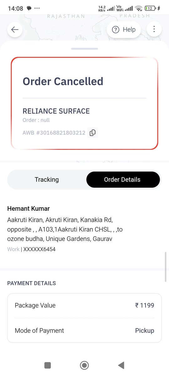 MumbaiGuy2022's tweet image. Please check order details! #delhivery #jiomart #poorcustomerservice