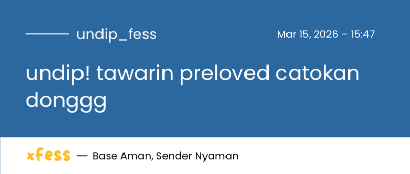 UNDIP MENFESS tweet media