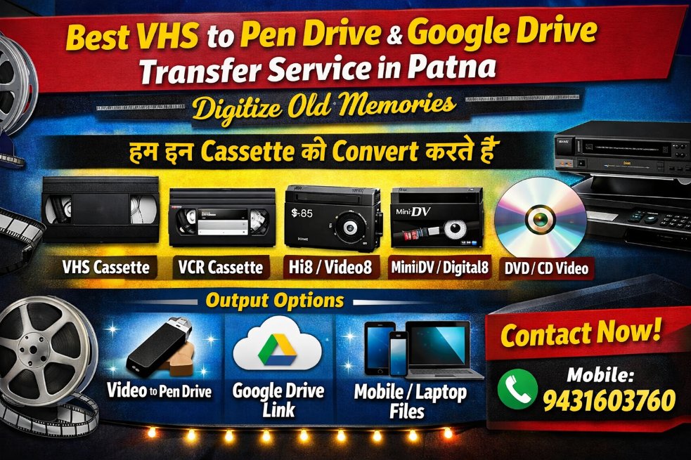 vcrtousb's tweet image. ❌ Fungus? ❌ Tracking Lines?
अब आपकी पुरानी VHS Tape Digital &amp;amp; Clean 💾
📞 संपर्क करें: 9430863186
#VHSConversion #DigitalMemories #PatnaService #OldMemories