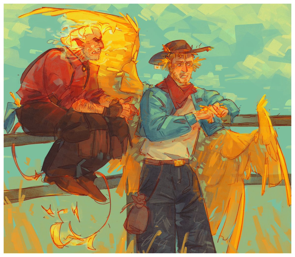 jamtamart's tweet photo. messy ranchers sketchin https://t.co/jmmBeCkfQp
